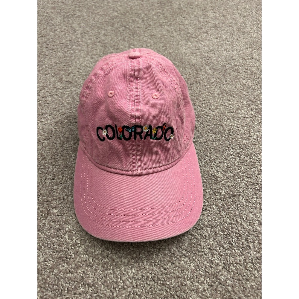 Home Free Colorado Baseball Cap‎ Womens OSFM Pink Excellent Floral Butterfly Hat